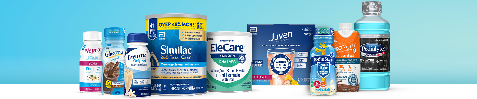 Grouping of Abbott adult and pediatric nutrition products