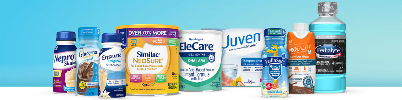 Grouping of Abbott adult and pediatric nutrition products